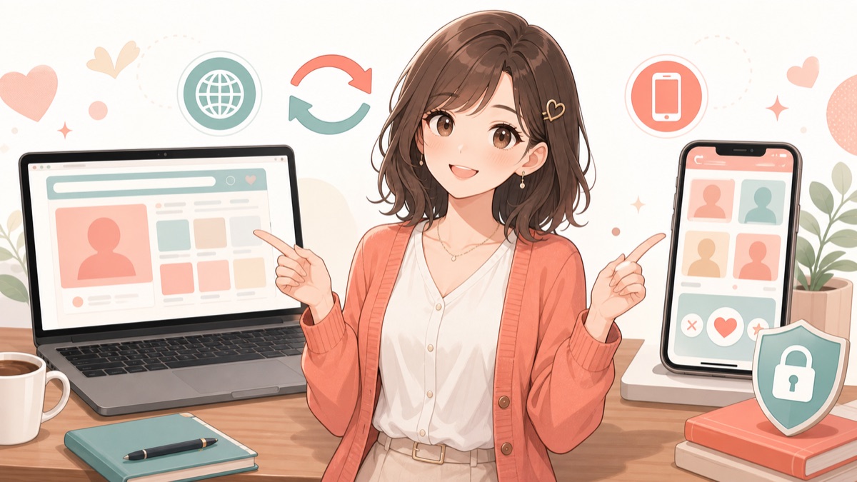 出会い系はWeb版とアプリ版どっちで始める？料金・機能・安全性の違い